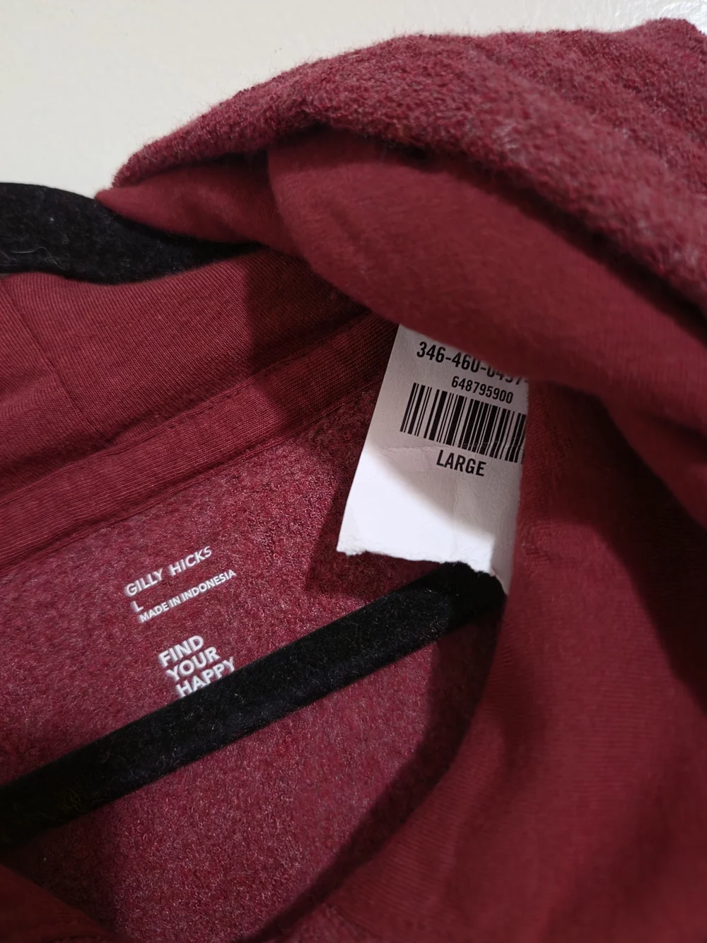 Gilly Hicks Deep Red Maroon Crew Sweatshirt